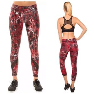 NEW Human Performance Engineering Red Snake Leggings